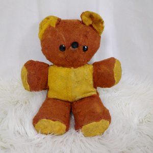 Vintage Teddy Bear Worn Out Overwound Music Box 11"